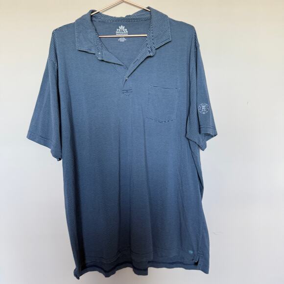 Peter Millar Mountainside Collection Polo Shirt Mens XXL Striped Stretch Golf - Picture 1 of 6